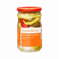 Assos Gusto Мікс маринованих овочів, 660 г