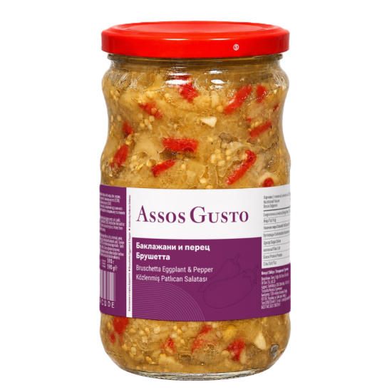 Assos Gusto  Баклажани та перець Брушетта 660 c