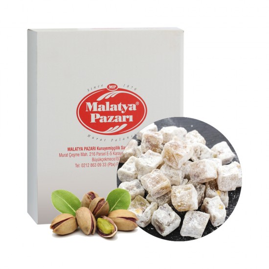 Malatya Pazari Рахат-лукум подвійний з фісташками 3 кг.