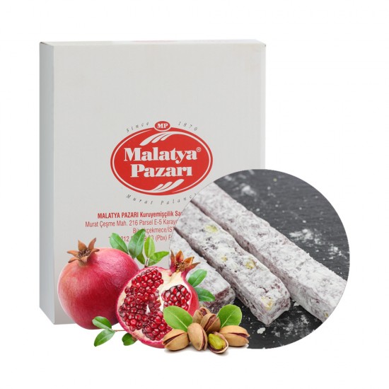 Malatya Pazari Рахат-лукум гранатовий з фісташками фітіль, 3кг.